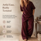 ✨ Kvinnlig asymmetrisk topp och vida ben-set i modern stil