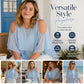 👚🌿 Lätt off-shoulder blus med volanger