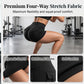 🍑🔥 Kvinnliga högmidjade sculpting shorts med lyftande rumpdetalj