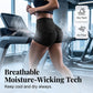 🍑🔥 Kvinnliga högmidjade sculpting shorts med lyftande rumpdetalj