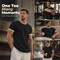 👕🔥 Mångsidig herr-T-shirt med kontrastdetaljer för vardag