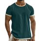 👕🔥 Mångsidig herr-T-shirt med kontrastdetaljer för vardag