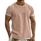 👕🔥 Mångsidig herr-T-shirt med kontrastdetaljer för vardag