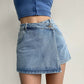 ✨ Omlott denimskort med hög midja i premiumkvalitet