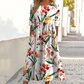 👗🌸Women’s Elegant Floral Print Round-Neck Long Dress