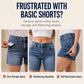 Tidsbegränsad⌛Klassiska bermudashorts i denim med fickdetaljer – smickrande hög midja för en modern silhuett