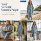 Bästsäljare🔥  Boho randigt set med vida ben – slimmande vertikala ränder för en avslappnad silhuett