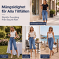Trendar nu 🔥Kvinnors högmidjade knälånga jeansshorts