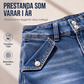 Trendar nu 🔥Kvinnors högmidjade knälånga jeansshorts