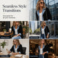 Nyhet✨ 💙 Innovativ denim- och stickkombination – snygg och bekväm för lager-på-lager