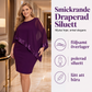 Bästsäljare🔥 👗 Glittrande festklänning med paljettkant – draperad silhuett som framhäver kurvor