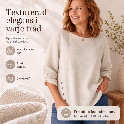 ✨🛍️Ny ankomst – Linneskjorta i ledig passform – Luftig komfort och klassisk stil för lediga dagar 🍃