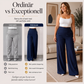 Bästsäljare🔥 👖 Högmidjade vida byxor med sidoknappar – bekväm och elegant för vardagen