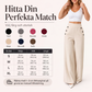 Bästsäljare🔥 👖 Högmidjade vida byxor med sidoknappar – bekväm och elegant för vardagen