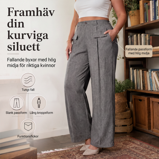 Nya ankomster📦 👖 Klassiska högmidjade byxor med mjukt fall – tidlös basplagg för garderoben