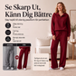 Set med halvdragkedja, slagkrage topp och vida byxor för kvinnor