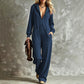 Nyhet✨ 🌸 Ledig hoodiejumpsuit med långa ärmar – perfekt för svala dagar och avkoppling