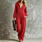 Nyhet✨ 🌸 Ledig hoodiejumpsuit med långa ärmar – perfekt för svala dagar och avkoppling