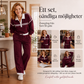 Trend just nu⭐  Mångsidigt set med randig sweatshirt och vida ben – från hemmadag till stadspromenad