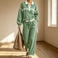 Trend just nu⭐  Mångsidigt set med randig sweatshirt och vida ben – från hemmadag till stadspromenad