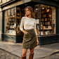 Nyhet✨ 🌸 Vintage-inspirerad kjol i manchester med fickor – bekväm och stilren för vardagen