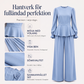 Bästsäljare🔥  Elegant topp med puffärmar och vida byxor – ledig silhuett för en sofistikerad look