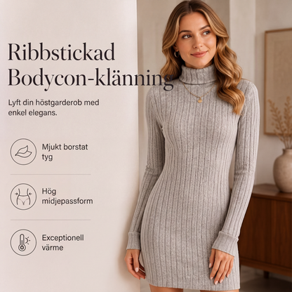 Nya ankomster📦 👗 Klassisk bodycon-klänning i ribbstickning – tidlös stil som framhäver midjan
