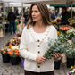 Ny kollektion🛍️Kvinnors stickad kofta med volangkrage