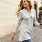 Ny kollektion🛍️👚 Lätt och ledig räfflad V-hals-topp