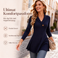 Ny kollektion🛍️👚 Lätt och ledig räfflad V-hals-topp
