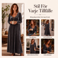 Nya ankomster📦 👗 Klassisk långärmad långklänning – tidlös elegans för alla tillfällen