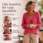 Ny kollektion🛍️👚Klassisk volangblus med lösa passform – tidlös charm för alla tillfällen