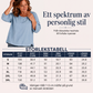 Kvinnors ledig tröja med rund hals och 3/4-ärmar