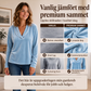 Elegant sammetstopping med V-ringning för kvinnor