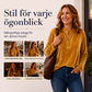 Elegant sammetstopp med V-ringning för kvinnor