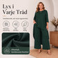 Ny kollektion🛍️Chic asymmetrisk topp och vida byxor set för kvinnor