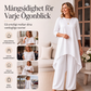 Ny kollektion🛍️Chic asymmetrisk topp och vida byxor set för kvinnor