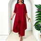 Ny kollektion🛍️Chic asymmetrisk topp och vida byxor set för kvinnor