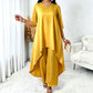Ny kollektion🛍️Chic asymmetrisk topp och vida byxor set för kvinnor