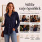Ny kollektion🛍️Långärmade skjortor med krusig textur för kvinnor