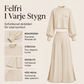 Ny kollektion🛍️Damset med avslappnad kort topp och vida byxor