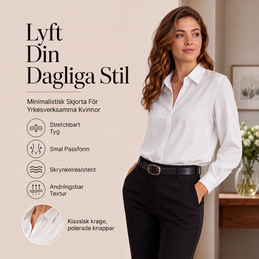 Nyhet✨ 🌸 Silkeslen skjorta i satinkvalitet – mångsidig stil för vardag och helg