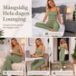 Nyhet✨ 🌸 Mjuk tvådelad pyjamas med spetsdetaljer