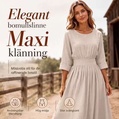 👗Kvinnors ledig klänning med markerad midja
