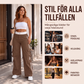 ⏰Sista dagen på rean – 50 % rabatt 👖 Raka cargobyxor för dam med sidostreck