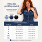 Damens mode: Genomskinlig spets-denim-miniklänning