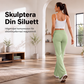 👖 Yogabyxor med uppdragen midja och utsvängda ben – en smickrande passform som ger komfort i vardagen