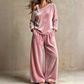 Bästsäljare🔥 Off-shoulder-set med vida ben