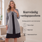 💃50 % rabatt så länge lagret räcker!🎉A-linjeformad damklänning, knälång, med en antydan till tvådelad look