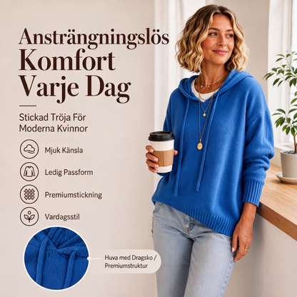 Bästsäljare🔥 🧥 Ledig stickad huvtröja – mjuk komfort för svala dagar
